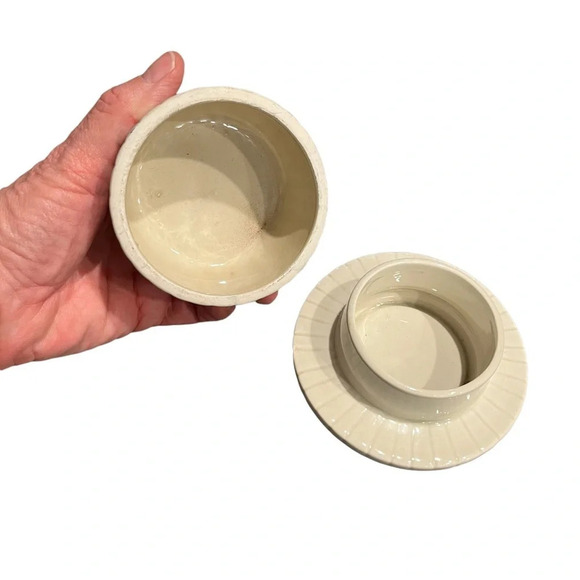 Fitz and Floyd Coquille Individual Butter Server with lid Vintage 1976 rare 3" - Picture 5 of 12